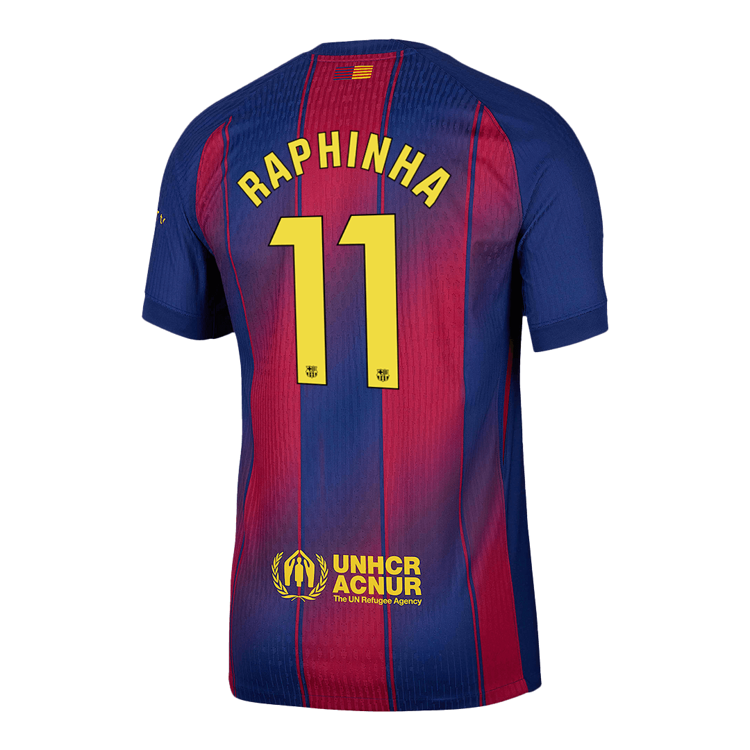 Barcelona RAPHINHA #11 Home Custom Player Version Soccer Jersey 2025/26 - Image 3