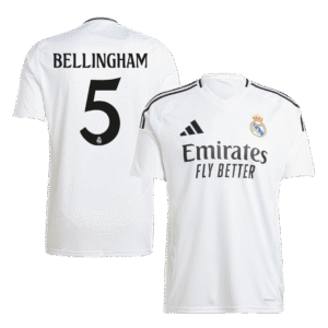 BELLINGHAM #5 Real Madrid Soccer Jersey Home Custom Shirt
