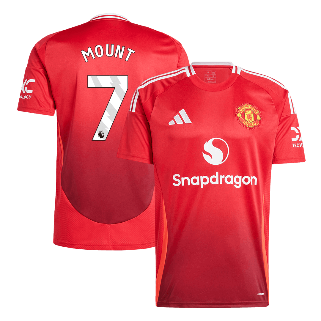 Manchester United Jersey Custom MOUNT #7 Soccer Jersey Home