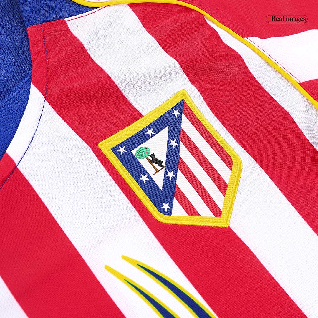 Atletico Madrid Retro Jersey Home Soccer Shirt 2004/05 - Image 8