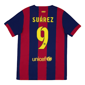 SUÁREZ #9 Barcelona Retro Jersey Home Soccer Shirt 2014/15