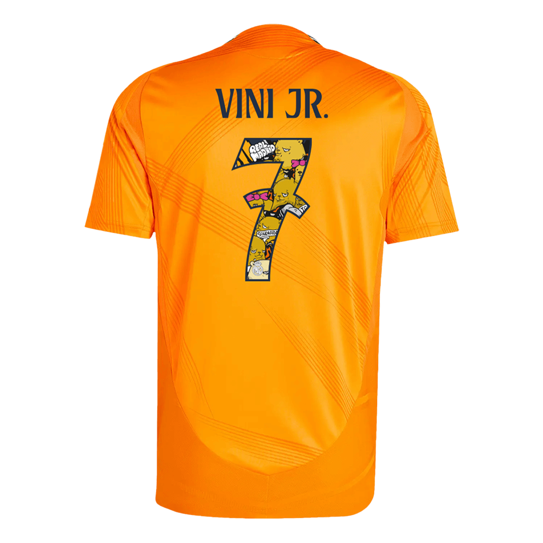 Real Madrid VINI JR. #7 Away Custom Player Version Soccer Jersey - Bear Champ Font - Image 3