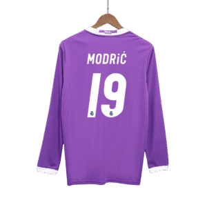 MODRIĆ #19 Real Madrid Retro Jersey Away Long Sleeve Soccer Shirt 2016/17
