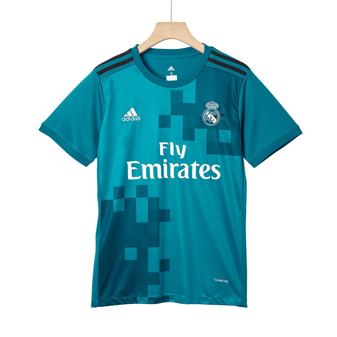 Real Madrid Retro Jersey Third Away Soccer Shirt 2017/18 - Image 4