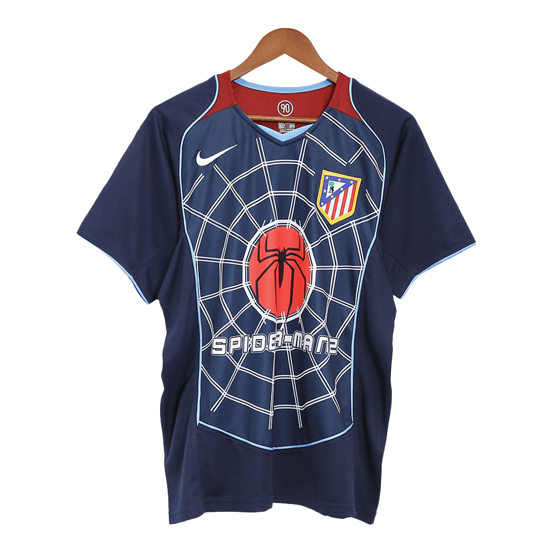 Atletico Madrid Retro Jersey Away Soccer Shirt 2004/05