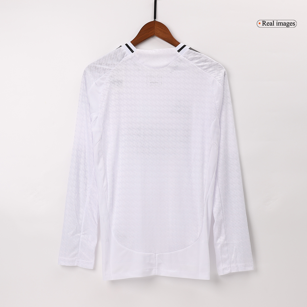 Real Madrid Home Custom Player Version Long Sleeve Soccer Jersey - Image 6