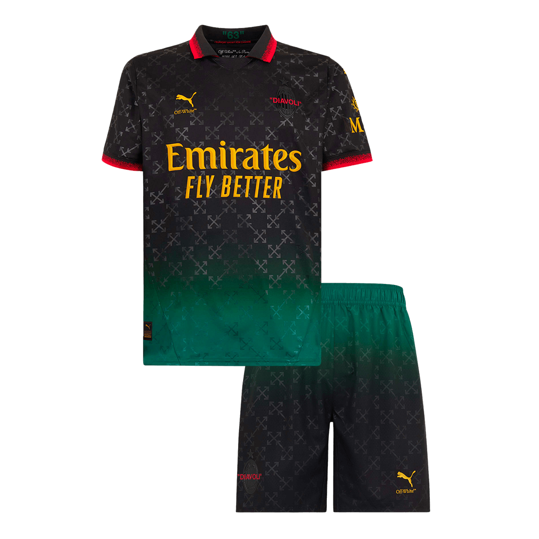 Kids AC Milan Custom Fourth Away Soccer Kits