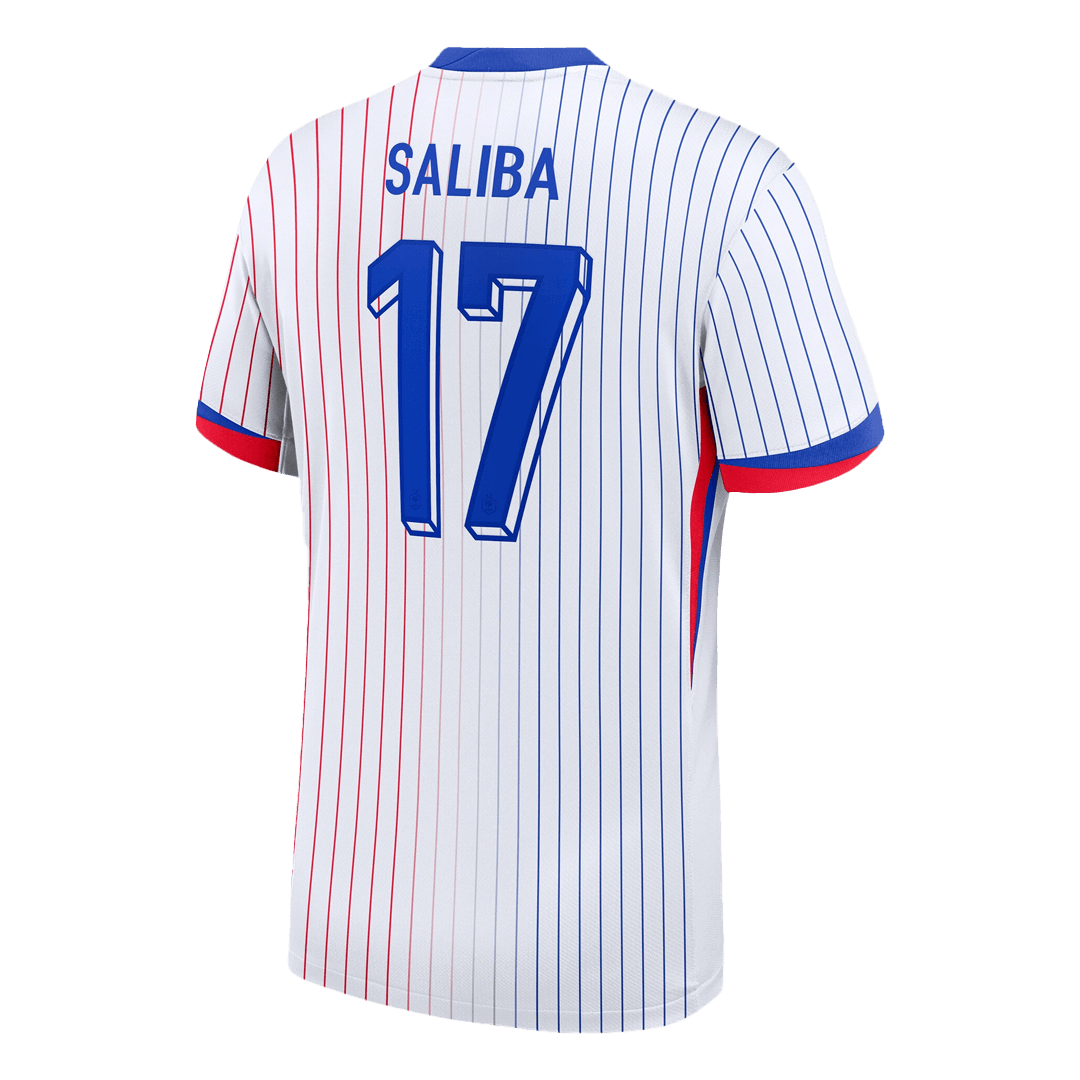 SALIBA #17 France Soccer Jersey Away Custom Shirt - Image 3