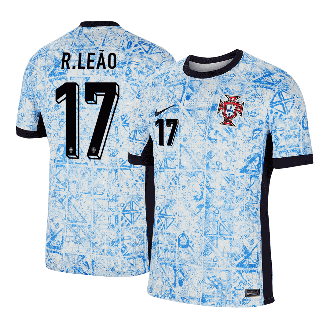 R.LEÃO #17 Portugal Soccer Jersey Away Custom Shirt