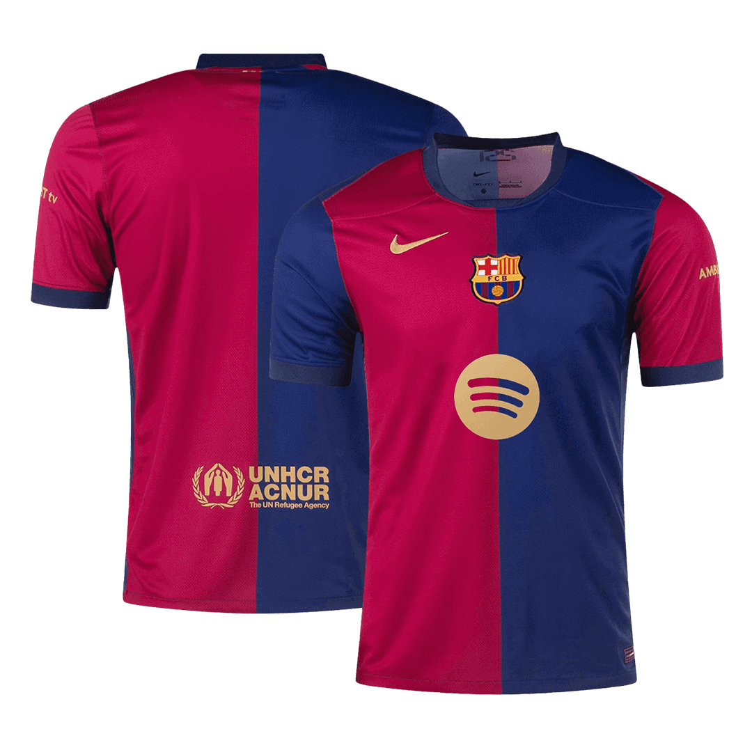 Barcelona Home Soccer Jersey - Spotify Logo Without Text - Image 3