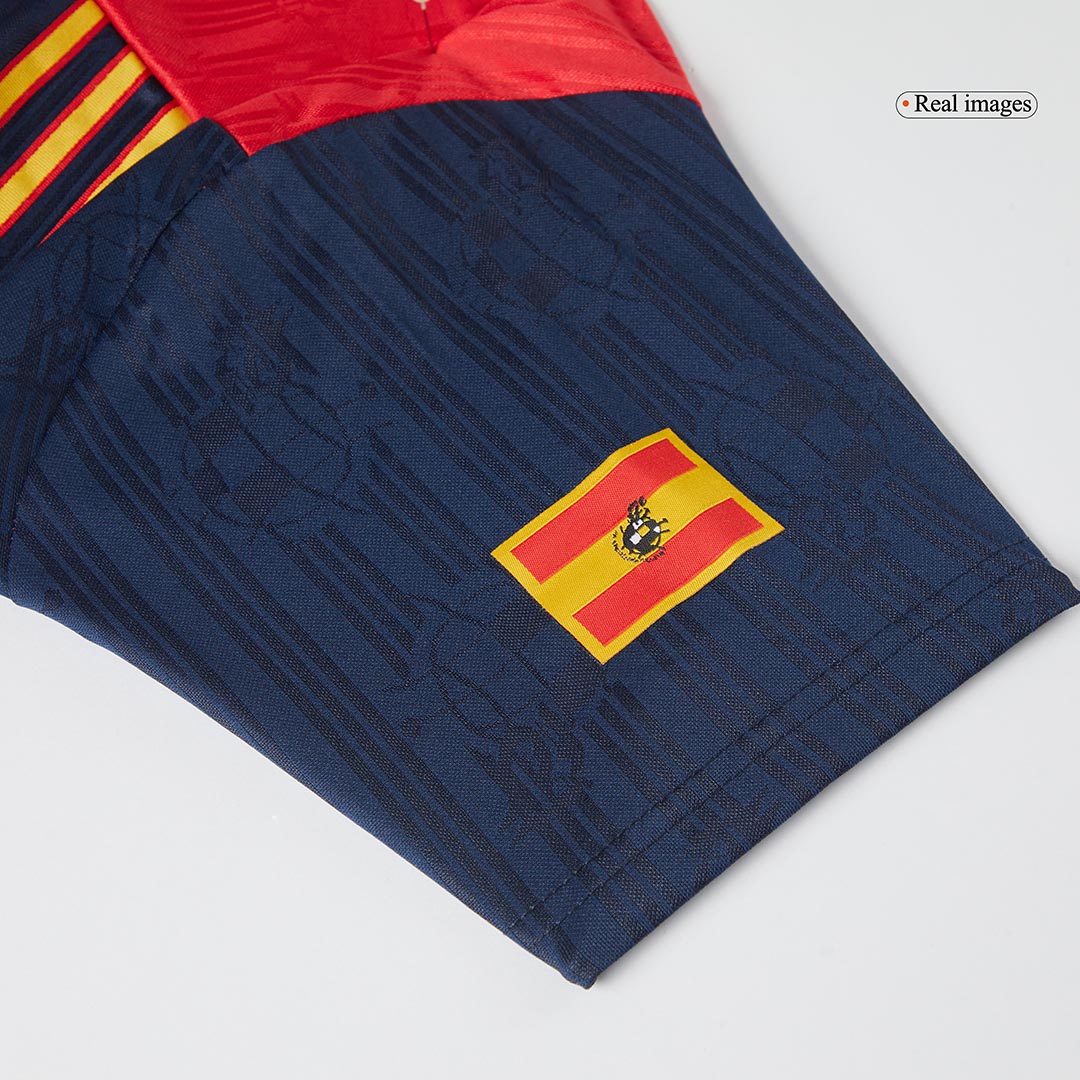 Spain Retro Jersey Home Soccer Shirt 1996 - Image 12