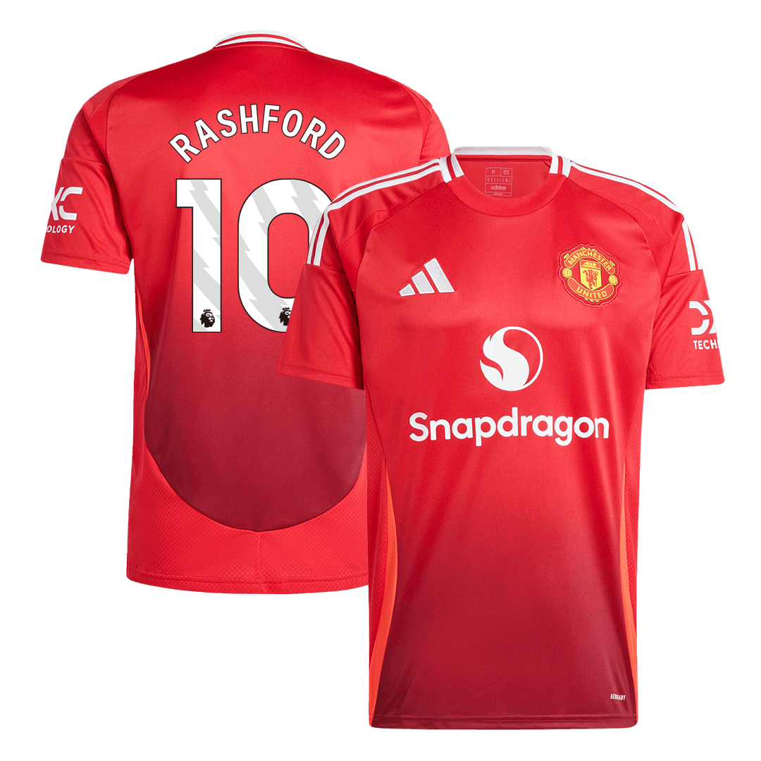 Manchester United Jersey Custom RASHFORD #10 Soccer Jersey Home