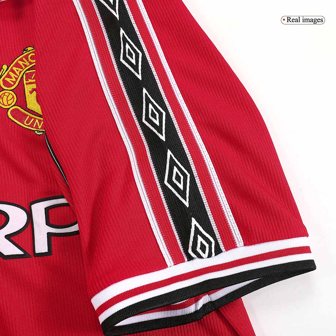 Manchester United Jersey Custom Home Soccer Jersey 98/00 - Image 11