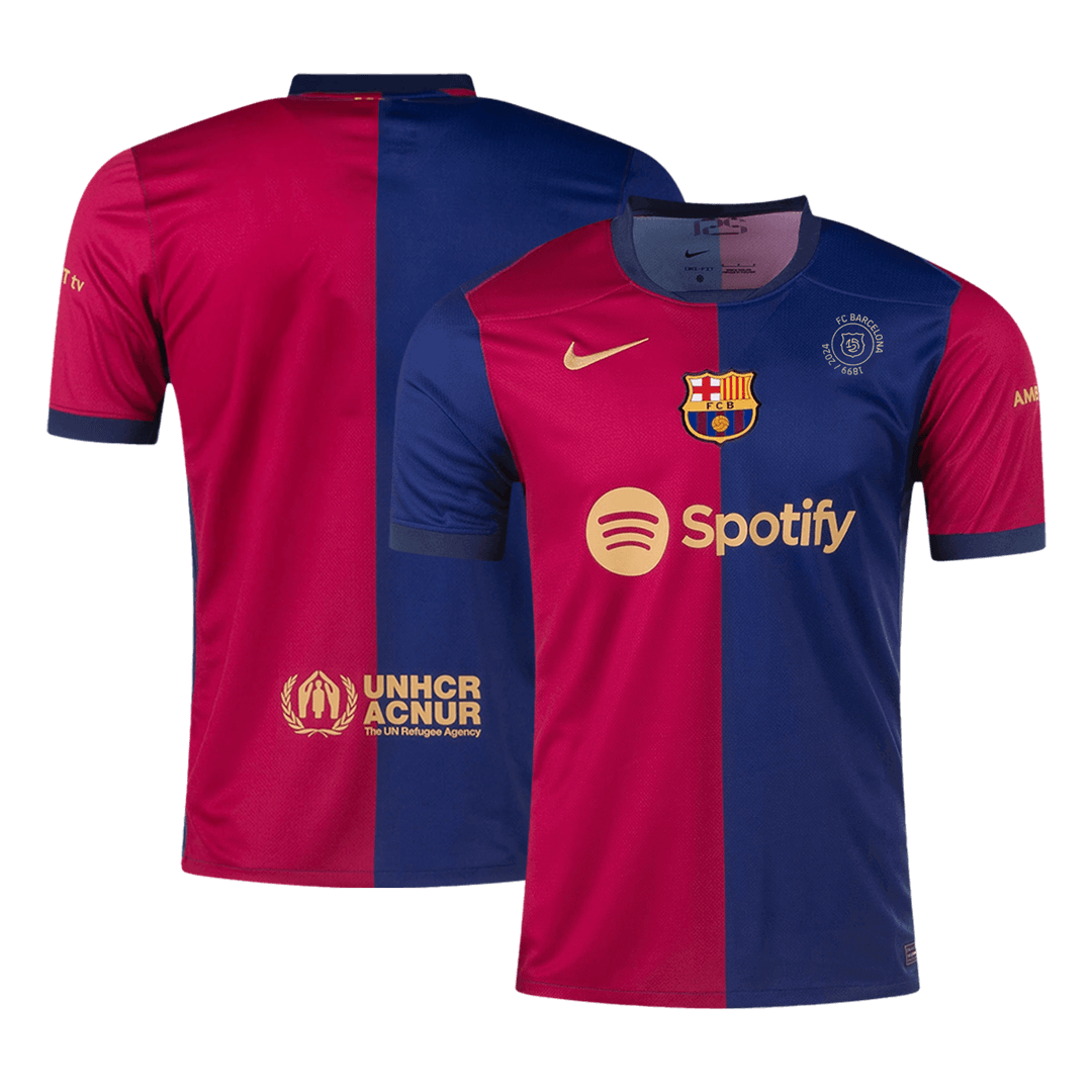 Barcelona Jersey Custom Soccer Jersey Home - 125th Anniversary - Image 3