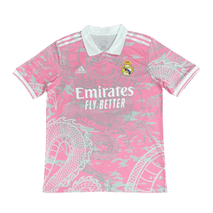 Real Madrid X Chinese Dragon Soccer Jersey 2023/24 Pink