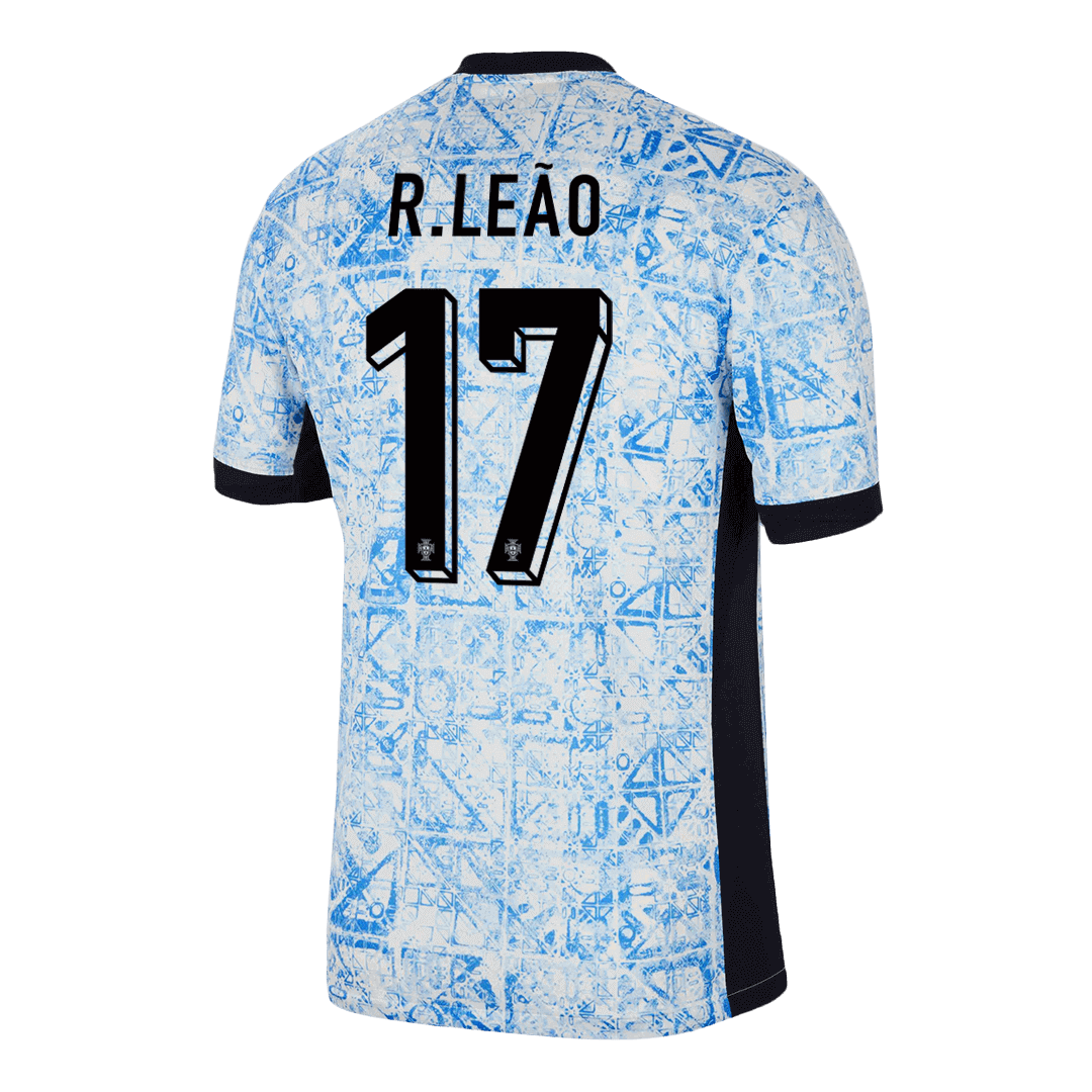R.LEÃO #17 Portugal Soccer Jersey Away Custom Shirt - Image 3