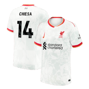 Liverpool CHIESA #14 Soccer Jersey Third Away Custom Shirt