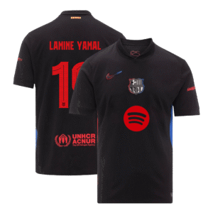 LAMINE YAMAL #19 Barcelona Away Soccer Jersey - UCL (Spotify Logo Without Text)