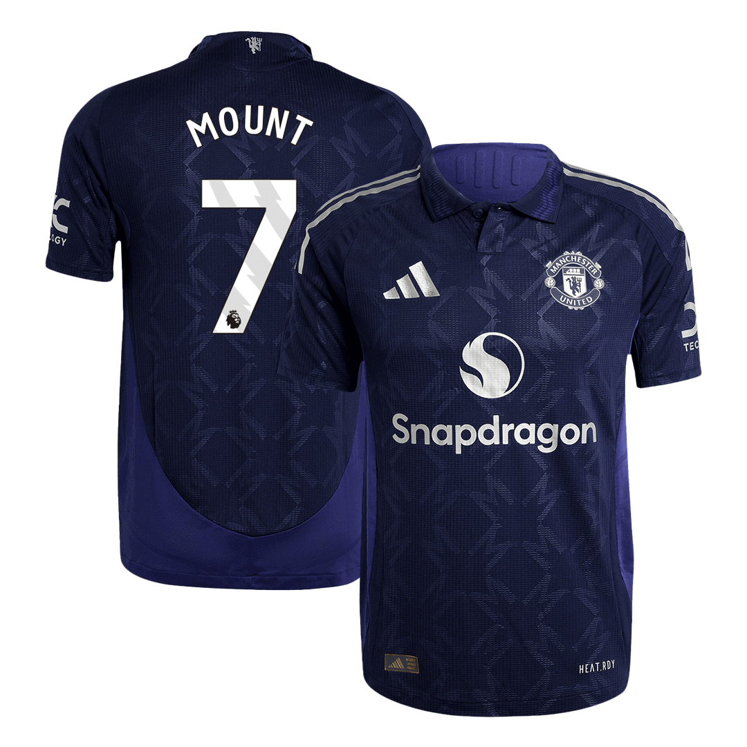 Manchester United MOUNT #7 Away Custom Player Version Soccer Jersey