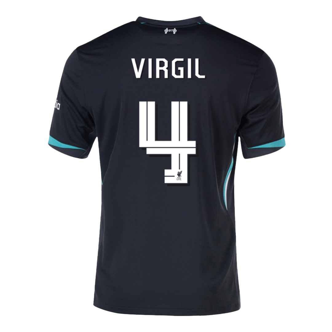 VIRGIL #4 Liverpool Soccer Jersey Away Custom Shirt - UCL - Image 3