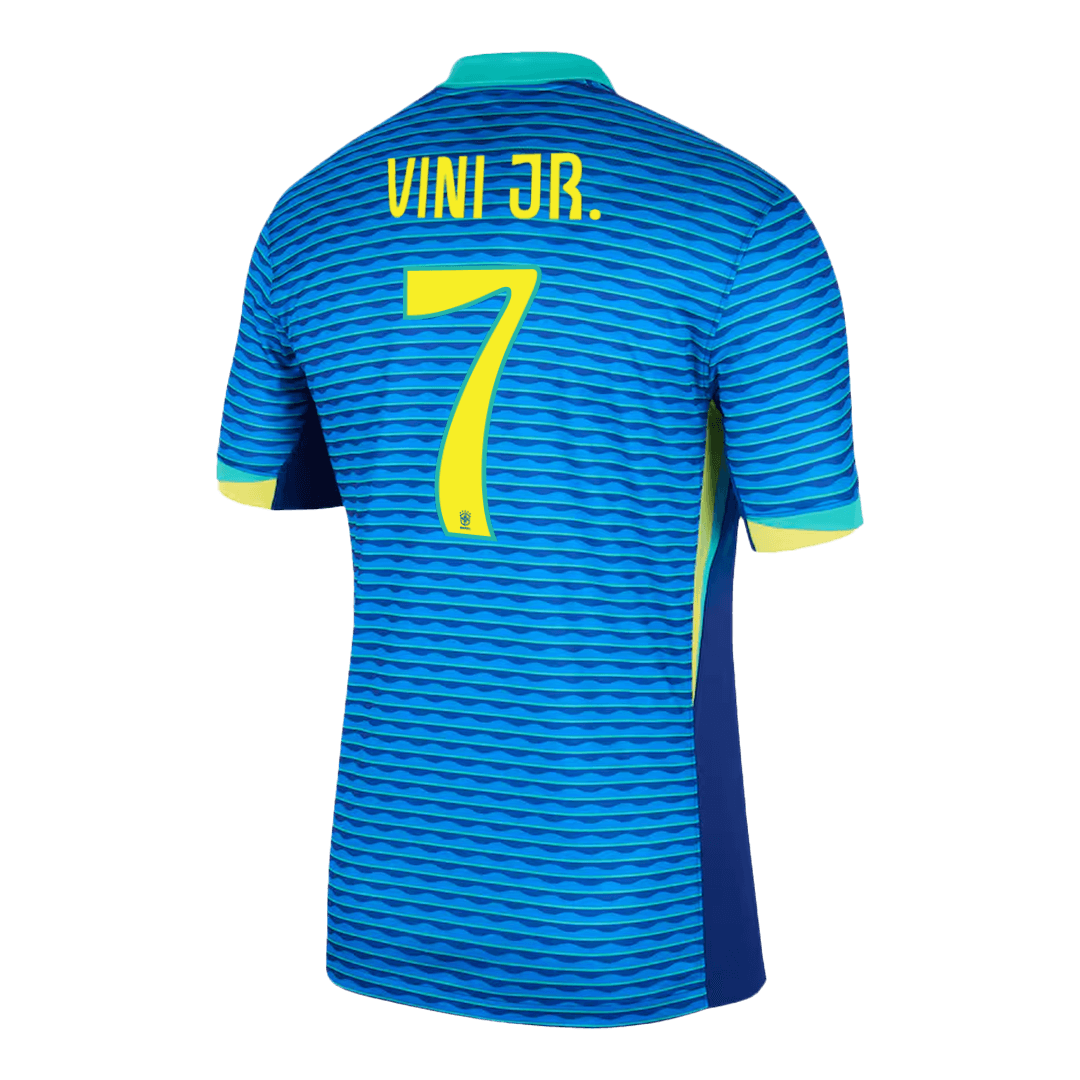 VINI JR. #7 Brazil Soccer Jersey Away Custom Shirt - Image 3