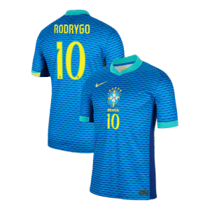 RODRYGO #10 Brazil Soccer Jersey Away Custom Shirt