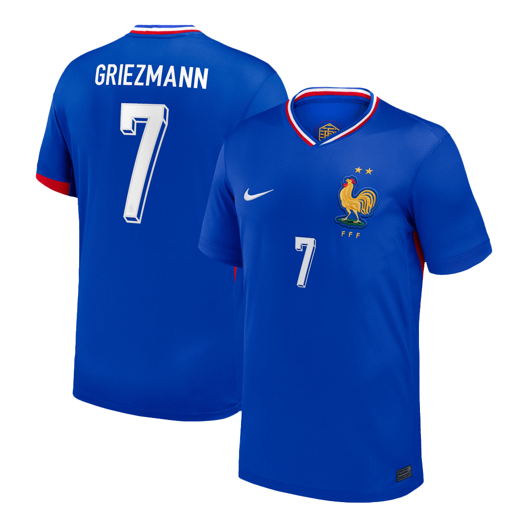 GRIEZMANN #7 France Soccer Jersey Home Custom Shirt