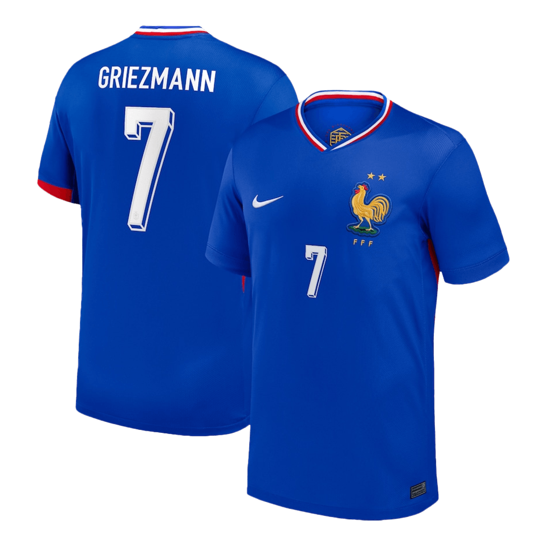GRIEZMANN #7 France Soccer Jersey Home Custom Shirt