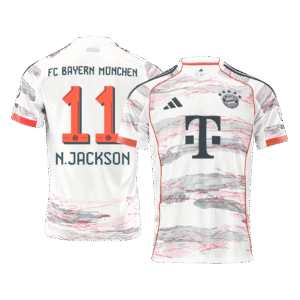 N.JACKSON #11 Bayern Munich Soccer Jersey Away Custom Shirt 2025/26