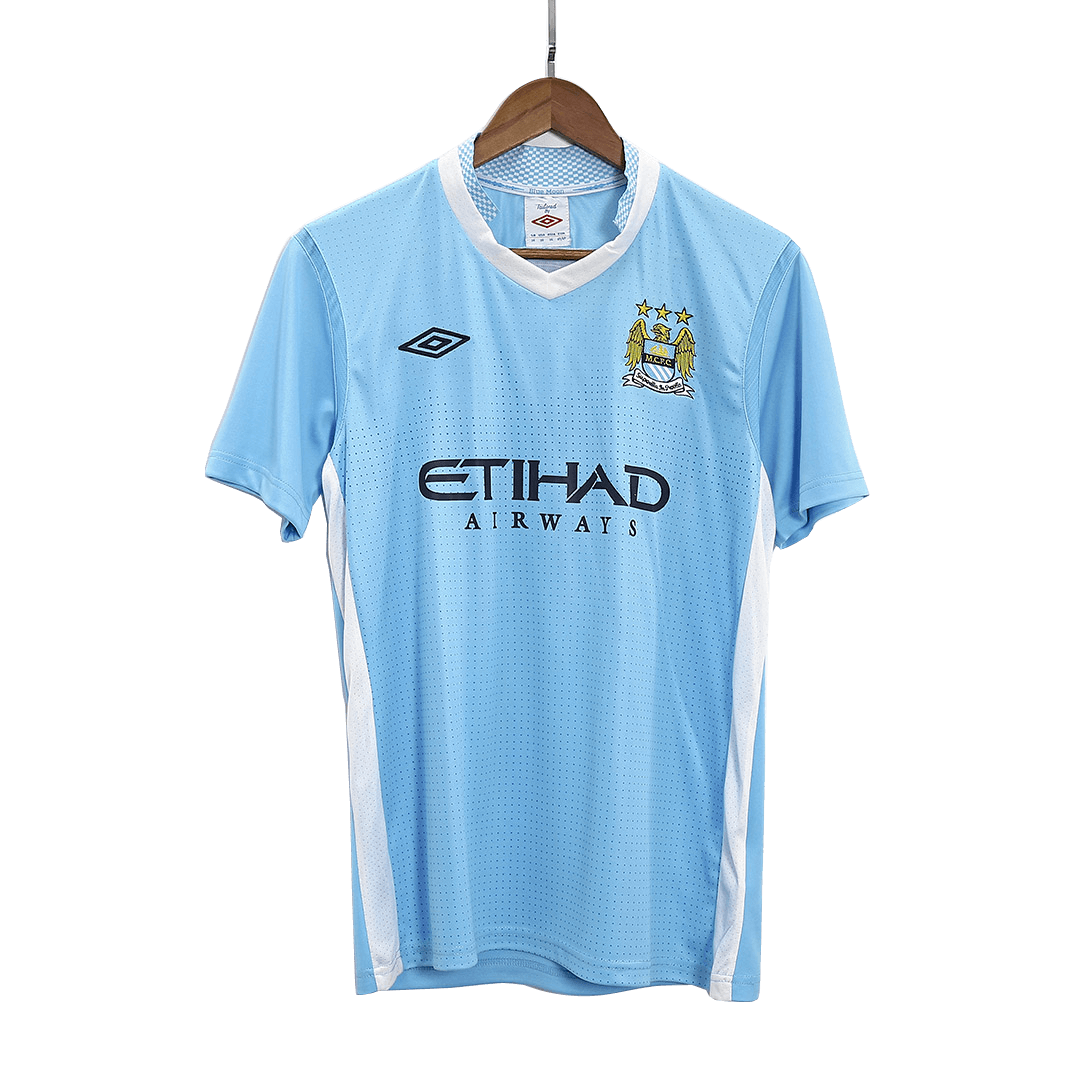 Manchester City Jersey Custom Home Soccer Jersey 2011/12 - Image 3