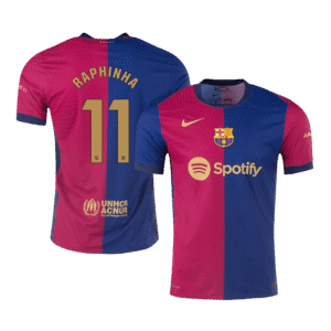 Barcelona RAPHINHA #11 Home Custom Player Version Soccer Jersey