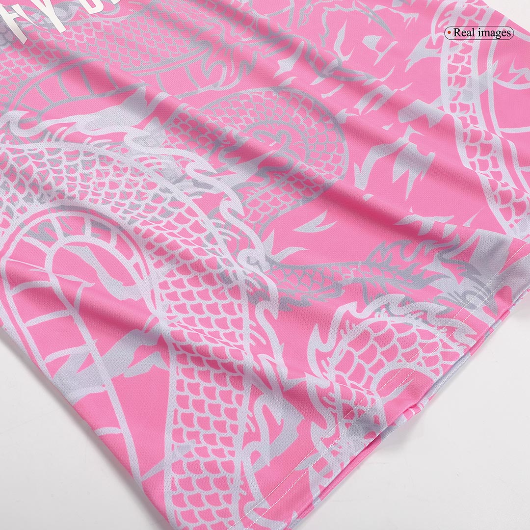 Real Madrid X Chinese Dragon Soccer Jersey 2023/24 Pink - Image 11
