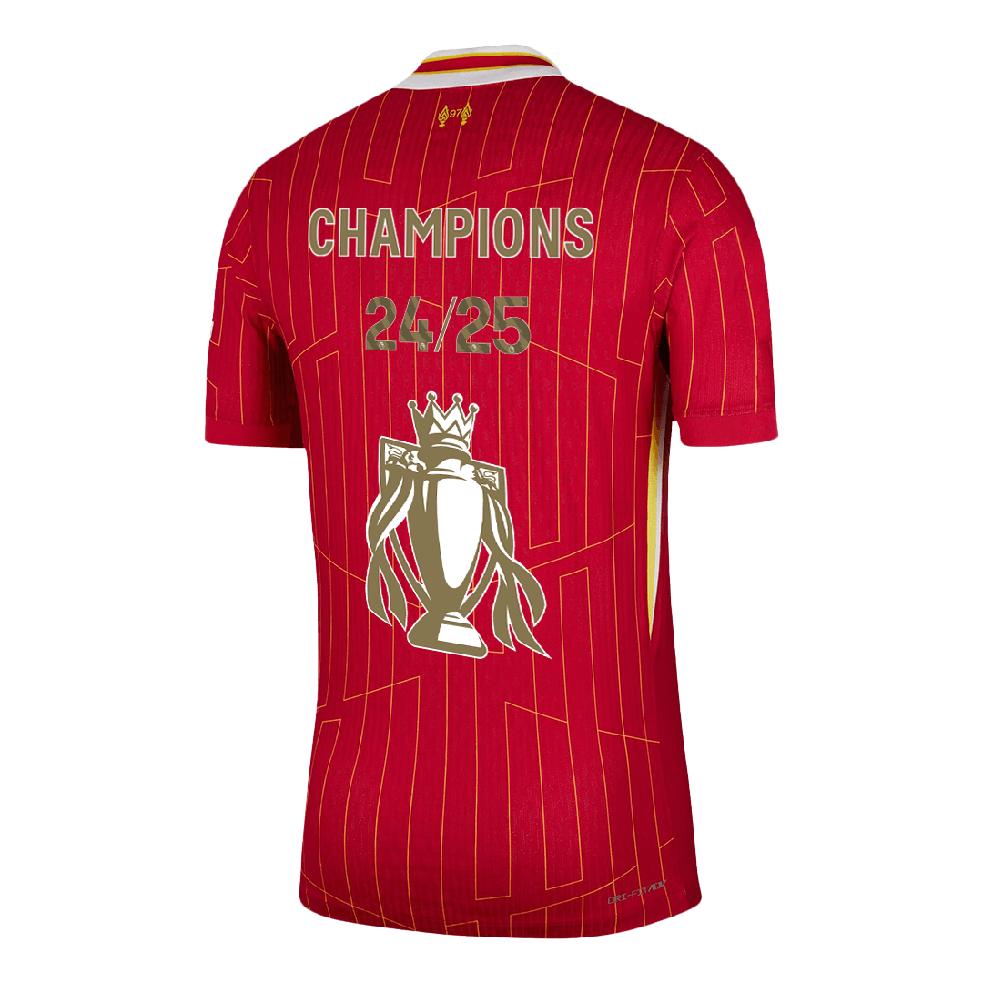 Liverpool Custom Player Version Home Soccer Jersey - CHAMPIONS 24/25 - Image 3