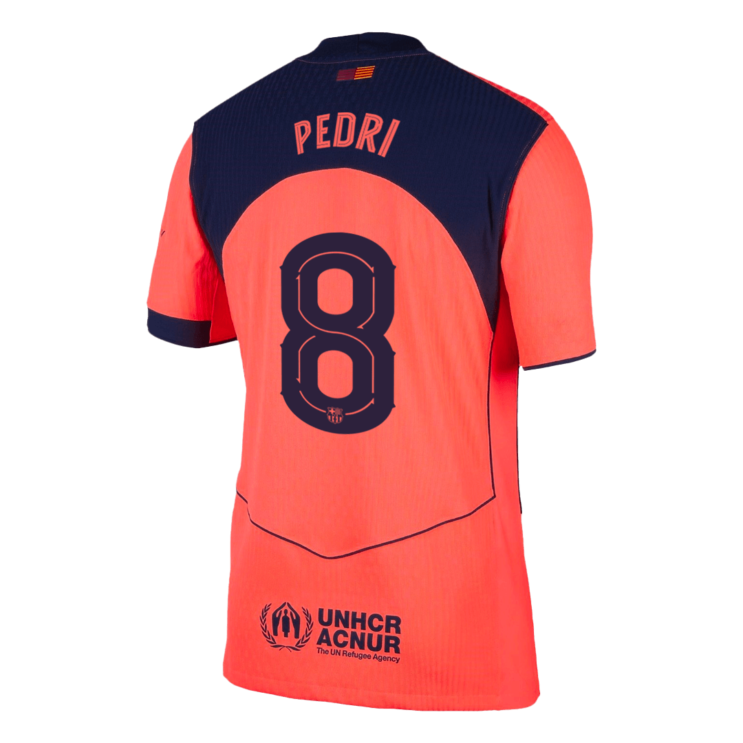 Barcelona PEDRI #8 Third Away Custom Player Version Soccer Jersey 2025/26 - UCL - Image 3