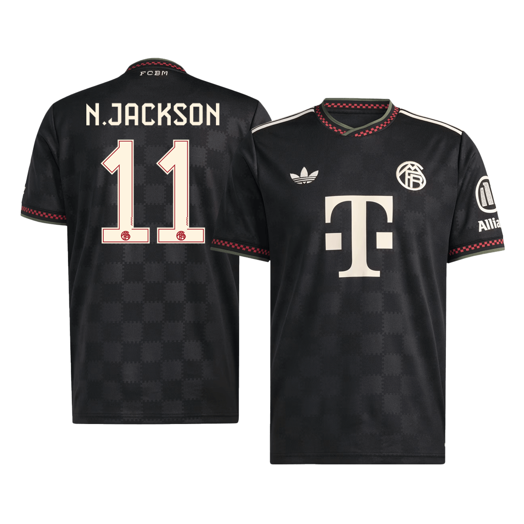 Bayern Munich N.JACKSON #11 Soccer Jersey Third Away 2025/26 Custom Shirt