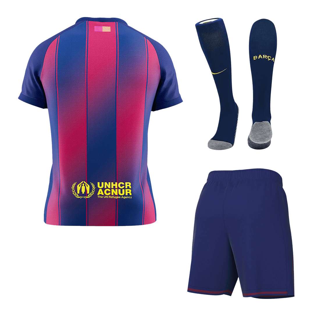 Barcelona Home Custom Full Soccer Kit 2025/26 - Image 2