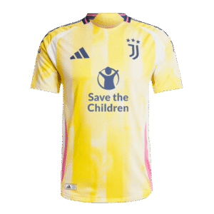 Juventus Away Custom Player Version Soccer Jersey - Save The Children Sponsor
