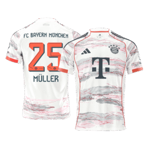 MÜLLER #25 Bayern Munich Soccer Jersey Away Shirt 2025/26