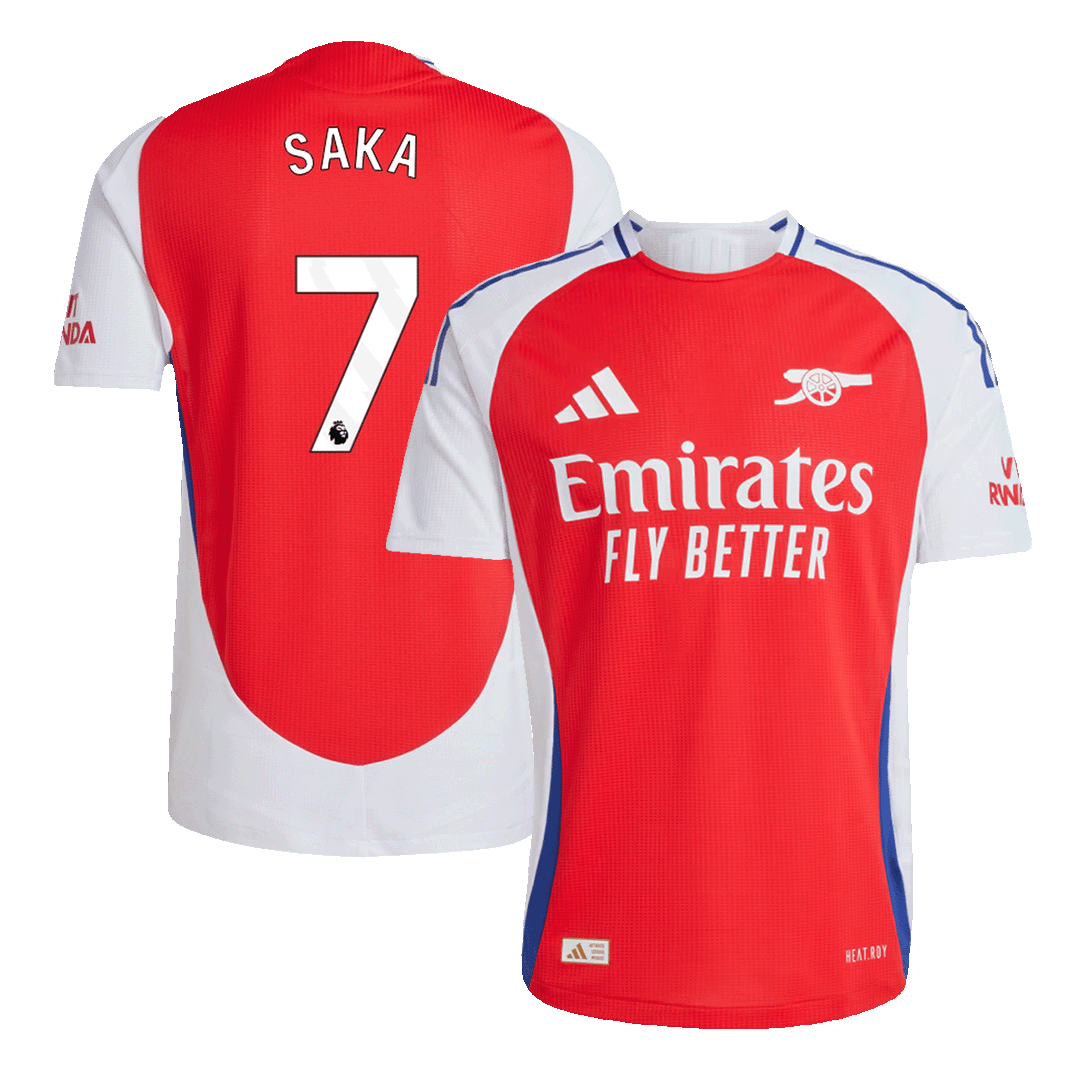 Arsenal SAKA #7 Home Custom Player Version Soccer Jersey