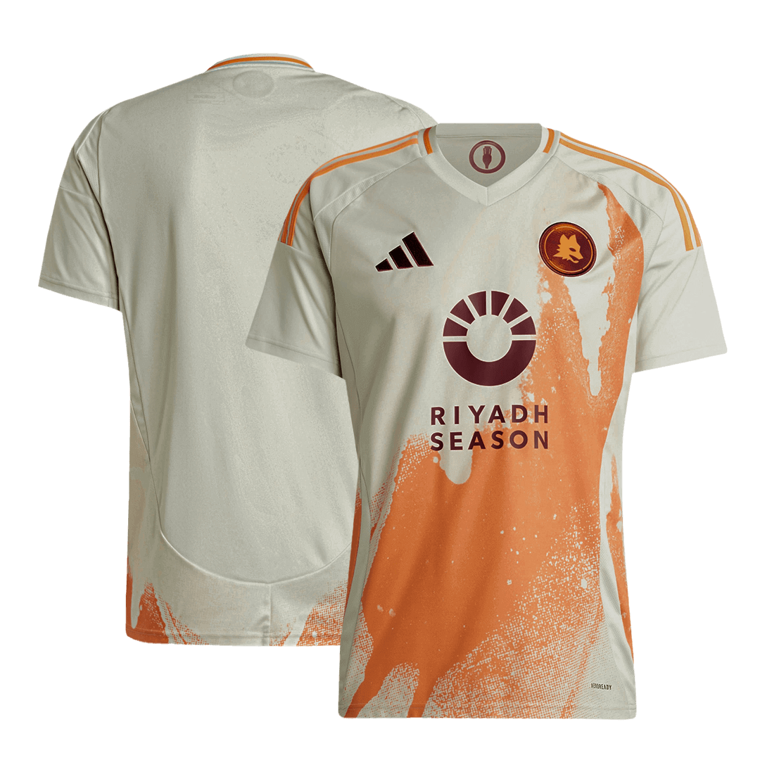 Roma Soccer Jersey Away Custom Shirt - Image 3