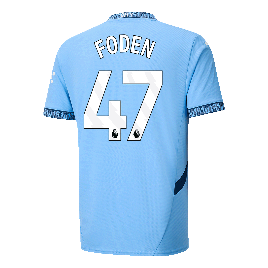 FODEN #47 Manchester City Soccer Jersey Home Shirt - Image 3