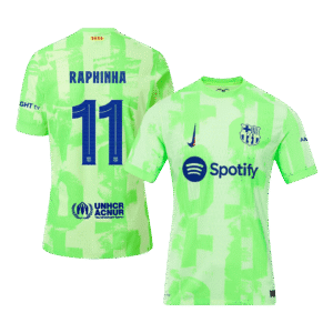Barcelona RAPHINHA #11 Third Away Custom Player Version Soccer Jersey - UCL