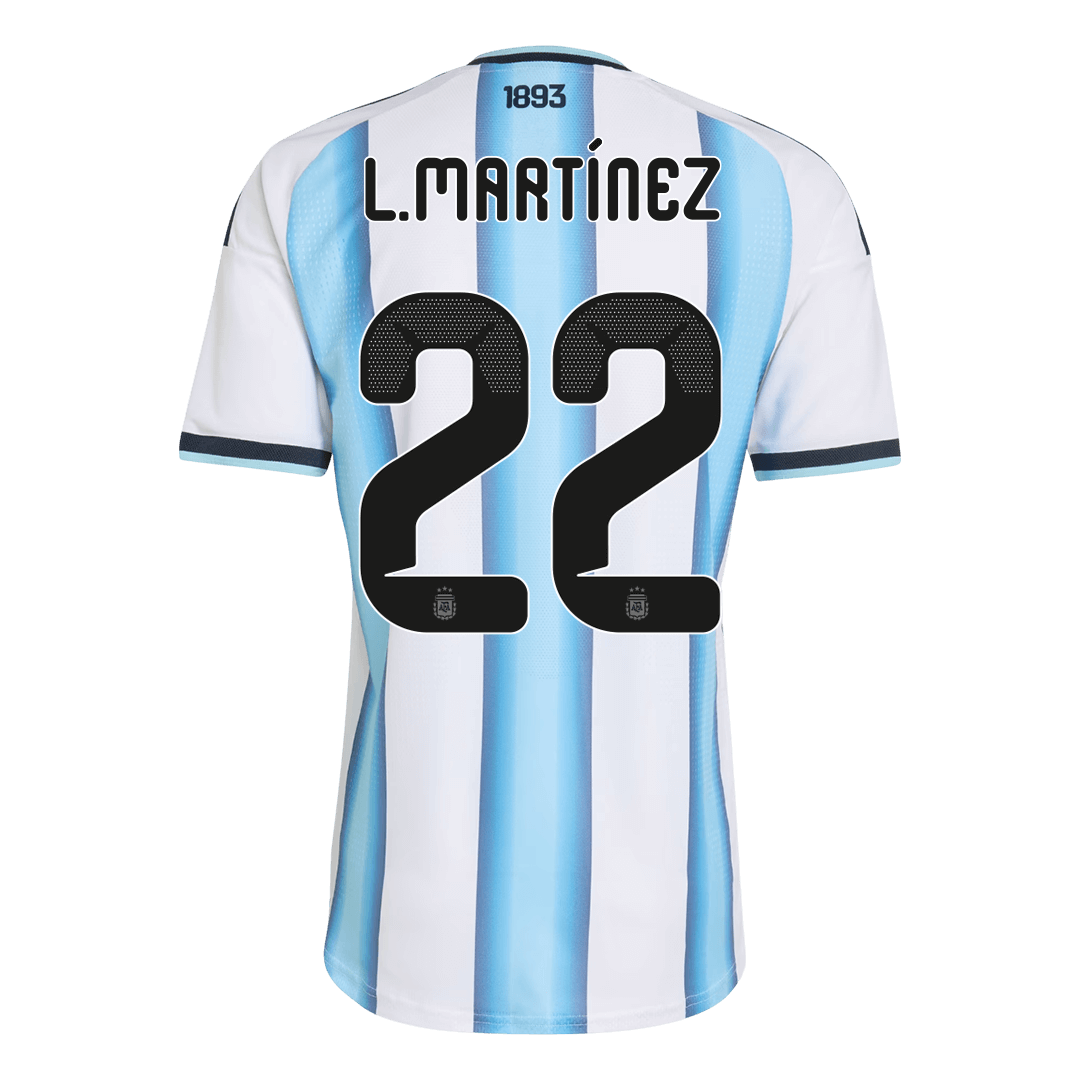 Argentina L.MARTÍNEZ #22 Home Player Version Soccer Jersey World Cup 2026 - Image 3