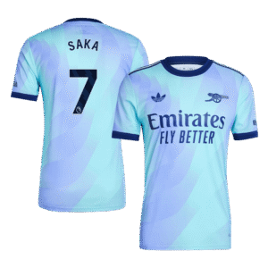 Arsenal SAKA #7 Third Away Custom Player Version Soccer Jersey