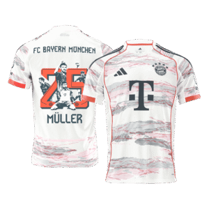 MÜLLER Special #25 Bayern Munich Soccer Jersey Away Shirt 2025/26