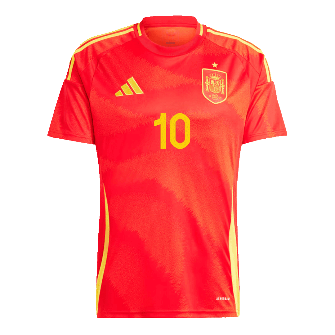 Spain Jersey Custom OLMO #10 Soccer Jersey Home - Image 2