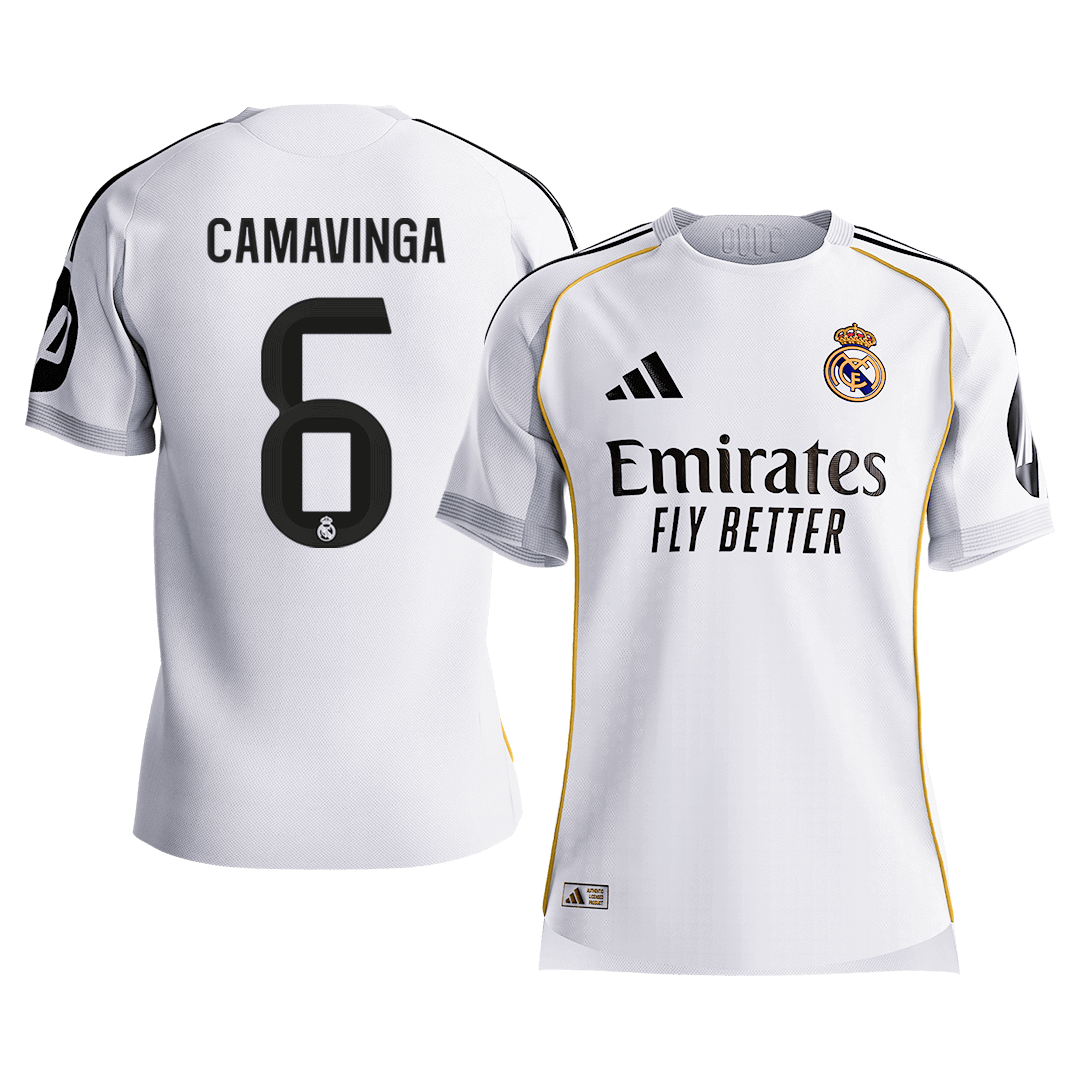 Real Madrid CAMAVINGA #6 Home Custom Player Version Soccer Jersey 2025/26