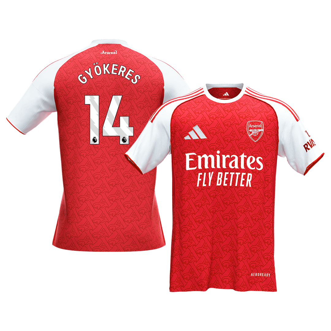Arsenal Jersey Custom GYÖKERES #14 Soccer Jersey Home 2025/26