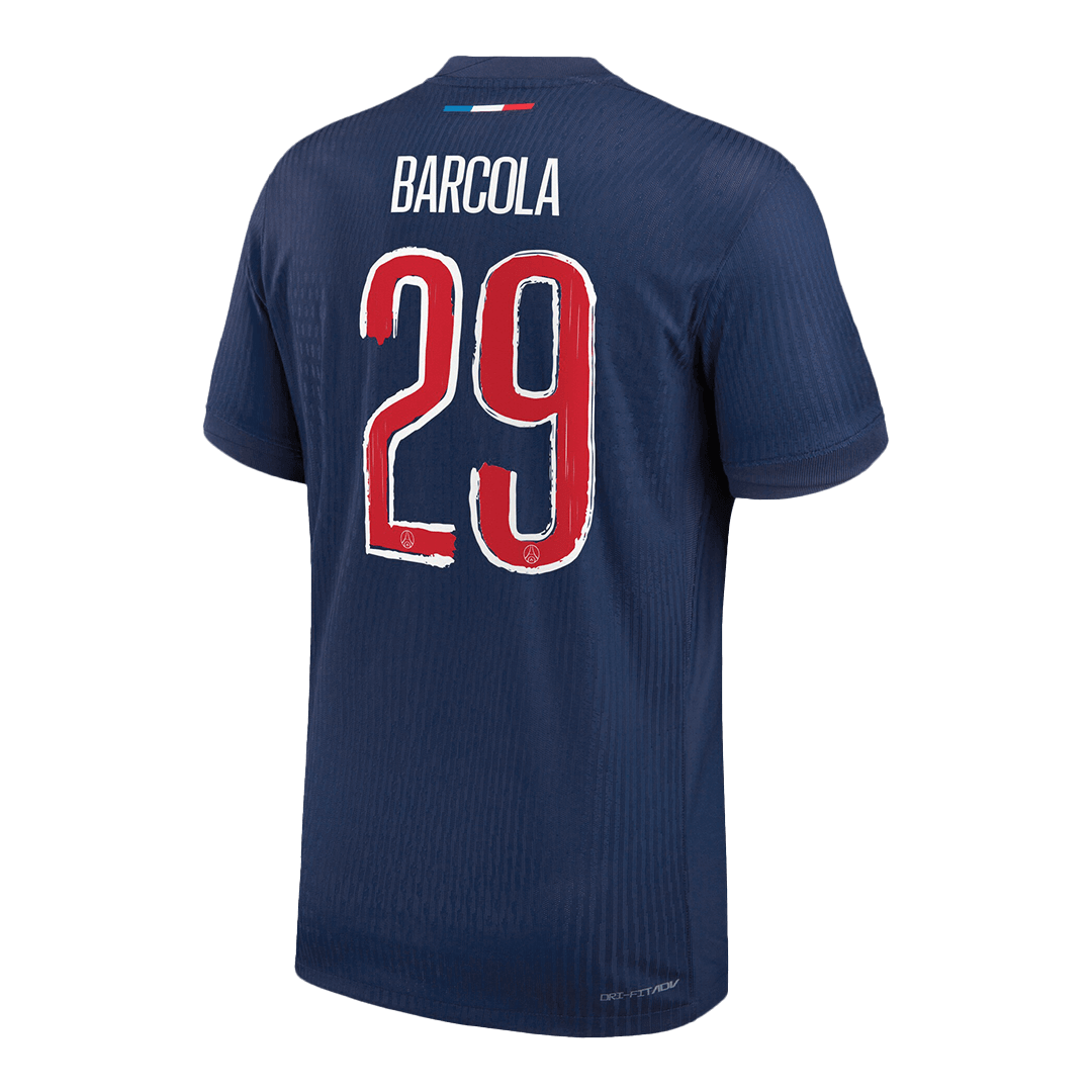 PSG BARCOLA #29 Custom Player Version Home Soccer Jersey - UCL - Image 3