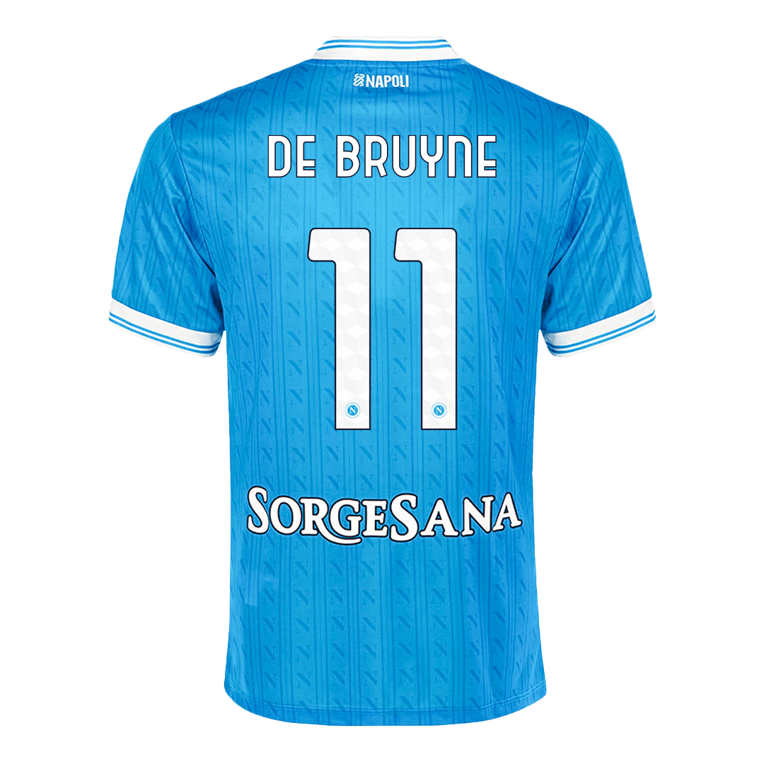 DE BRUYNE #11 Napoli Soccer Jersey Home Custom Shirt 2025/26 - Image 3